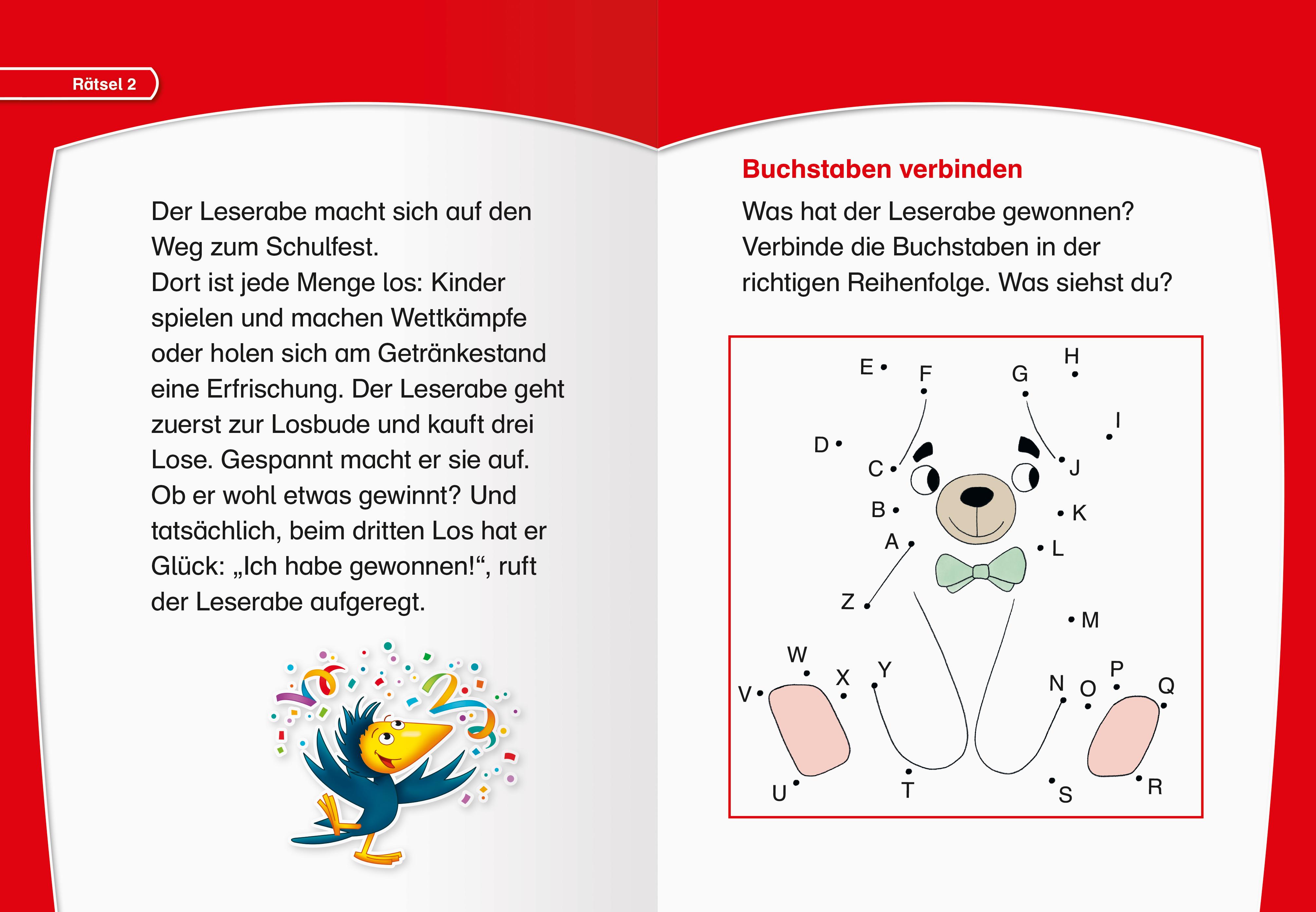 Beispielinhalt (Bild) Leserabe - Rätselspaß - Krimirätsel zum Lesenlernen, 1. Lesestufe