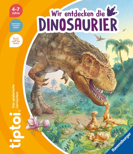 Vorderes Coverbild tiptoi® - Wir entdecken die Dinosaurier