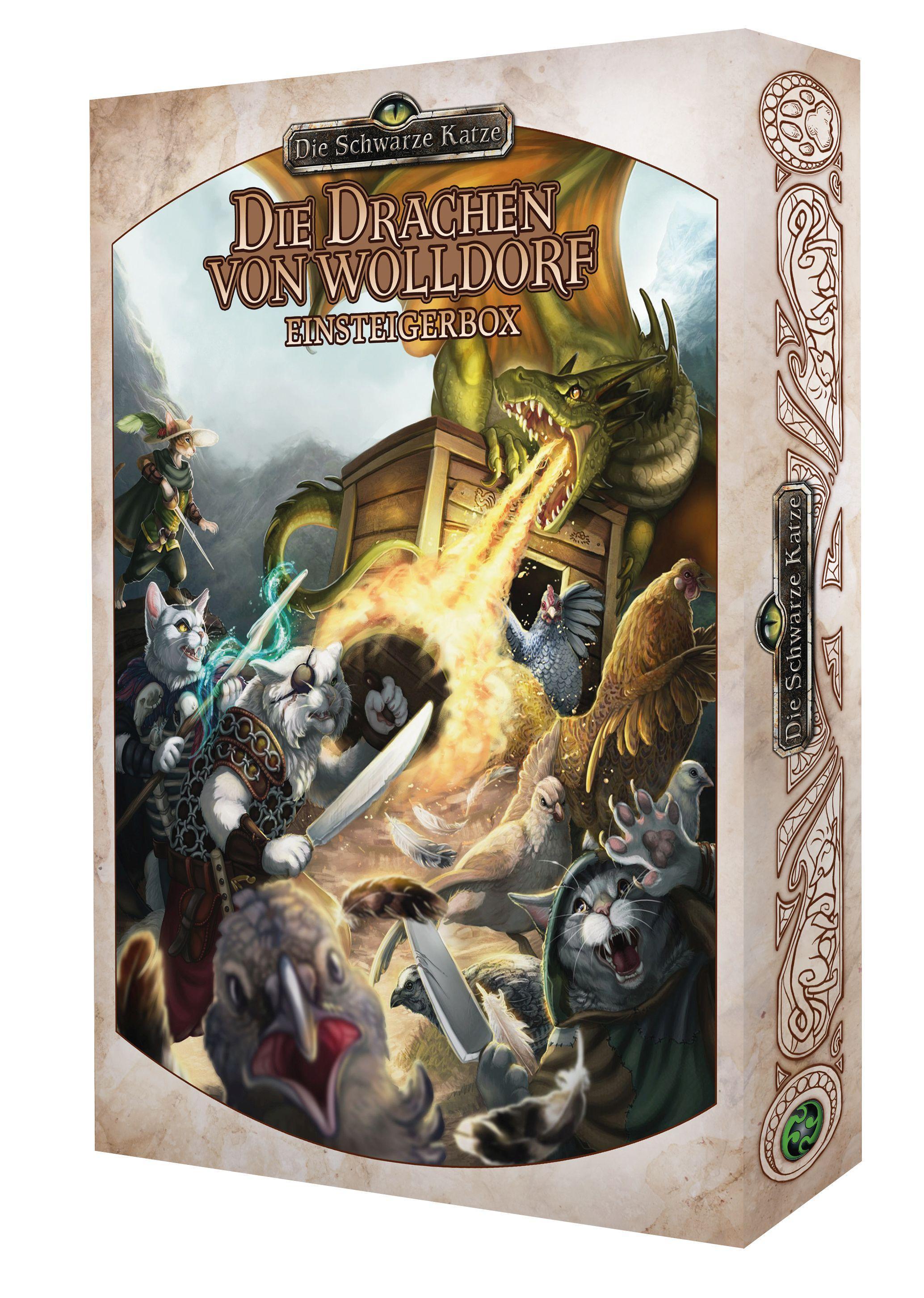 Vorderes Coverbild Die Schwarze Katze - Einsteigerbox Die Drachen von Wolldorf