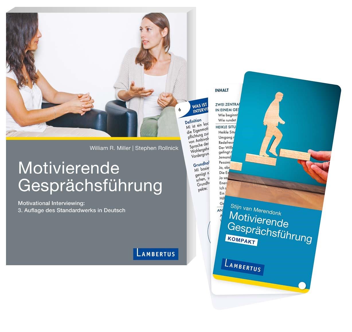 Vorderes Coverbild Motivierende Gesprächsführung - Set mit Buch und Kartenfächer