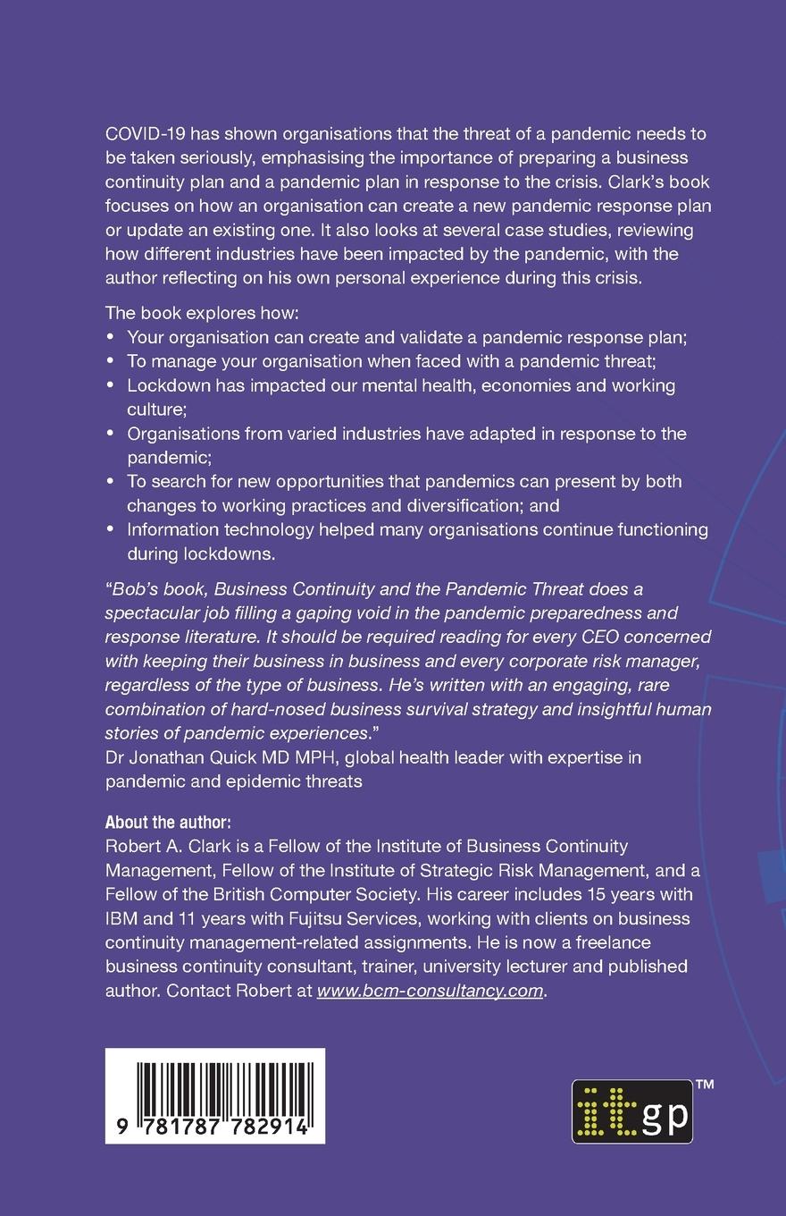 Rückseitencover Business Continuity and the Pandemic Threat