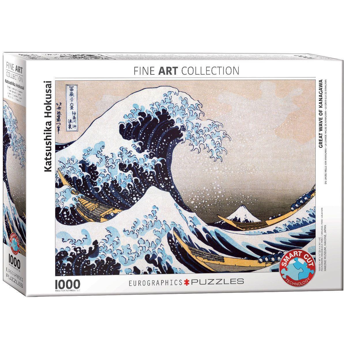 Vorderes Coverbild Die große Welle von Kanagawa von Hokusai 1000 Teile