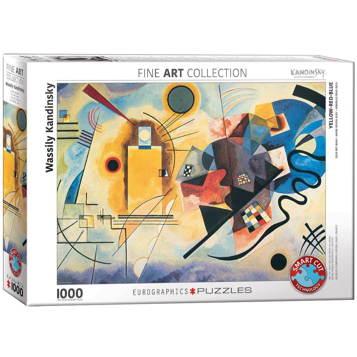 Vorderes Coverbild Gelb Rot Blau von Wassily Kandinsky 1000 Teile