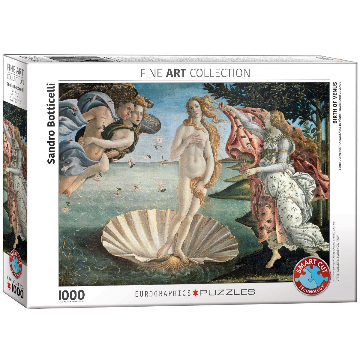 Vorderes Coverbild Die Geburt der Venus von Sandro Botticelli 1000 Teile