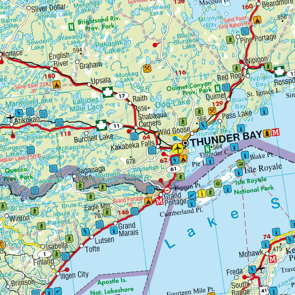 Beispielinhalt (Bild) Kanada, Autokarte 1:3 Mio.
