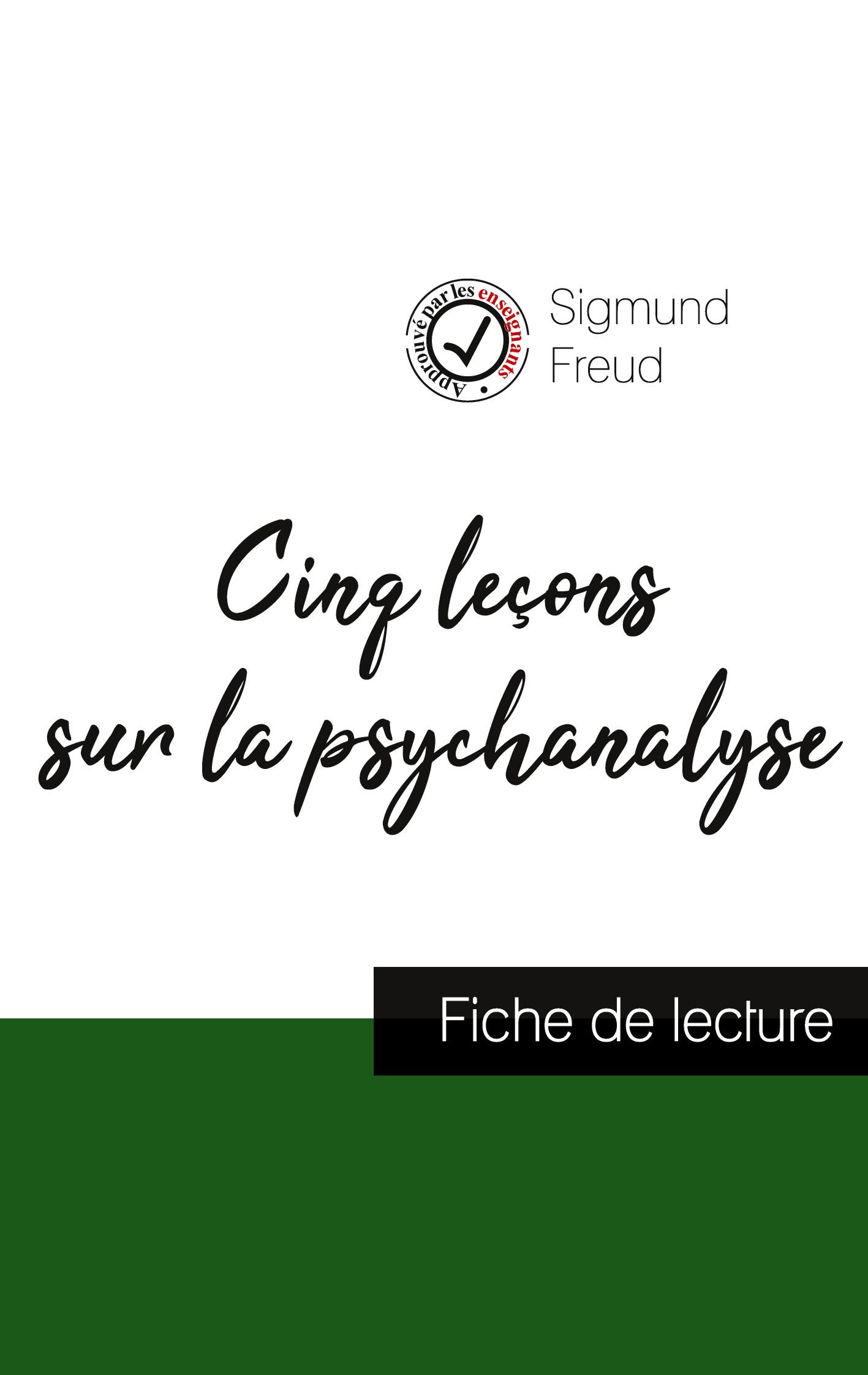 Vorderes Coverbild Cinq leçons sur la psychanalyse de Freud (fiche de lecture et analyse complète de l'oeuvre)