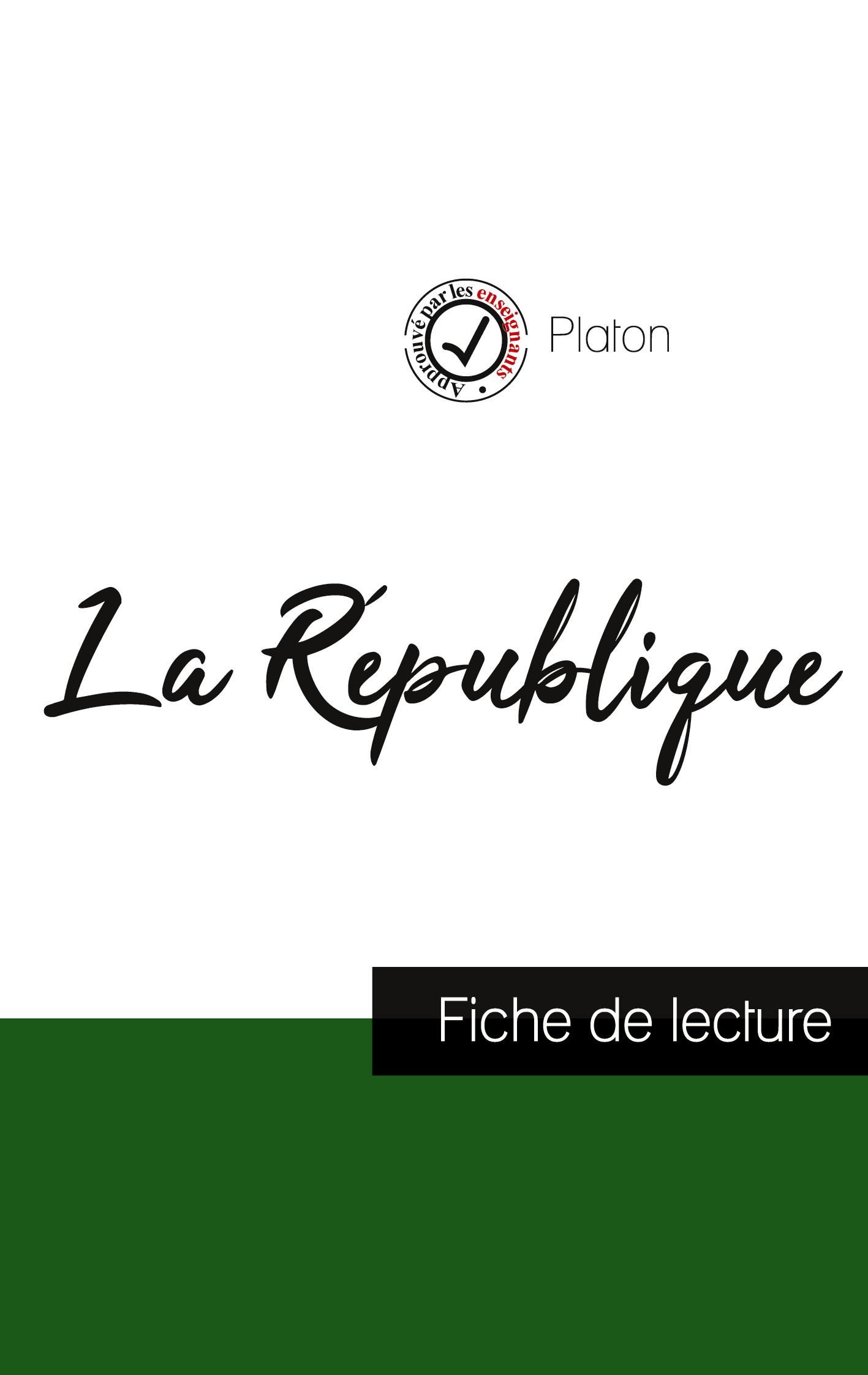Vorderes Coverbild La République de Platon (fiche de lecture et analyse complète de l'oeuvre)