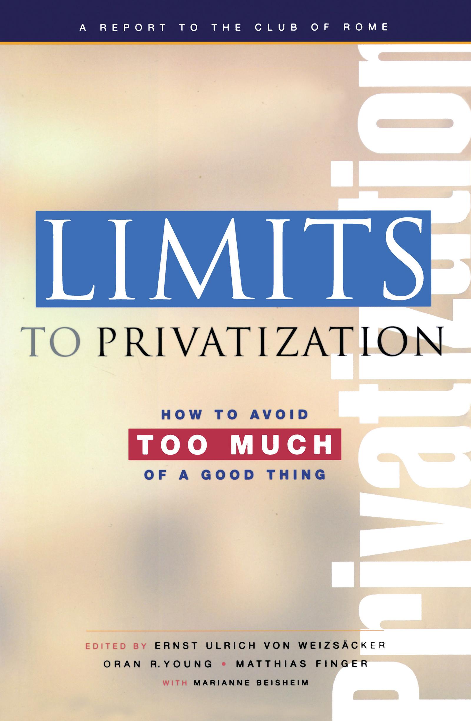 Vorderes Coverbild Limits to Privatization