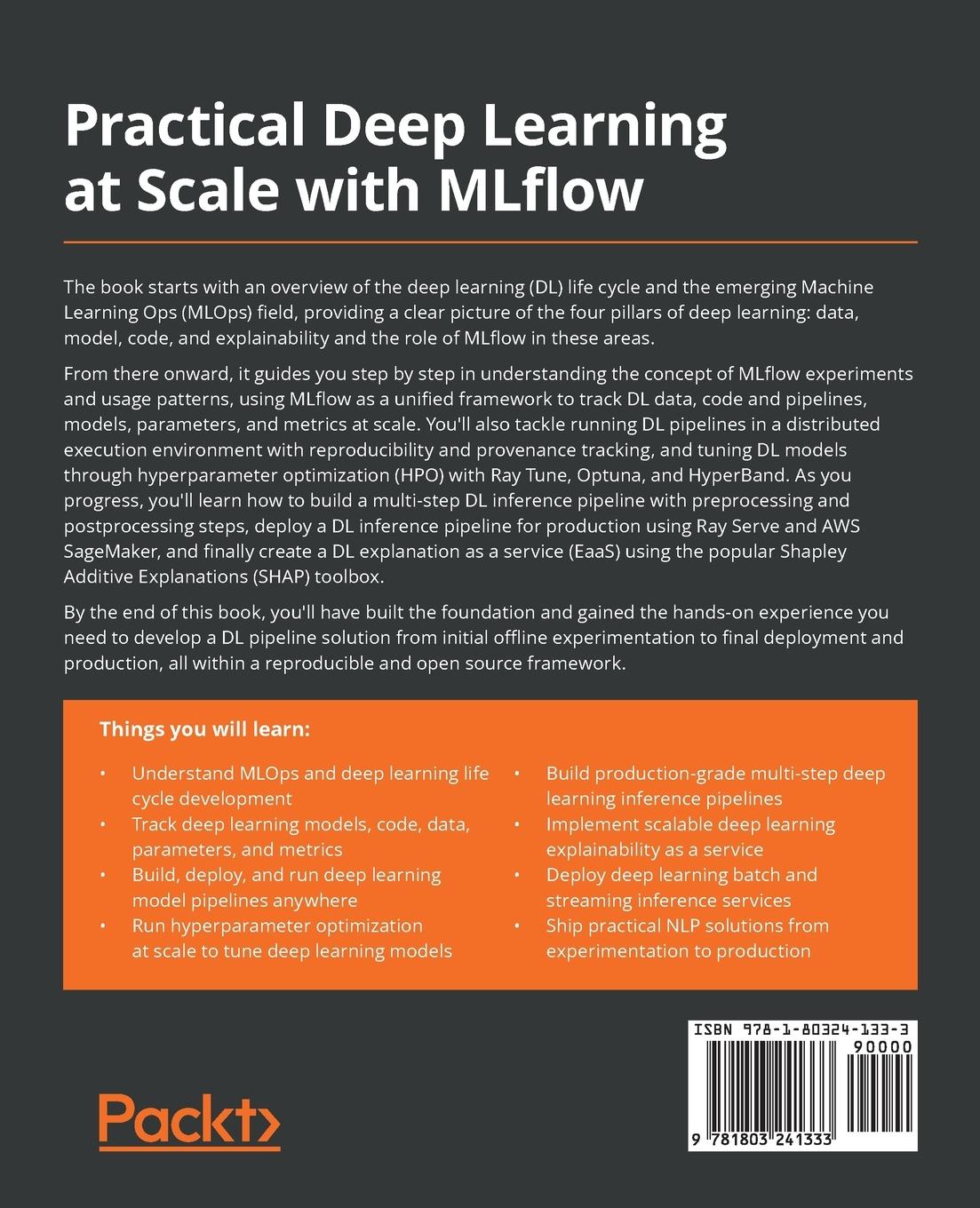 Rückseitencover Practical Deep Learning at Scale with MLflow