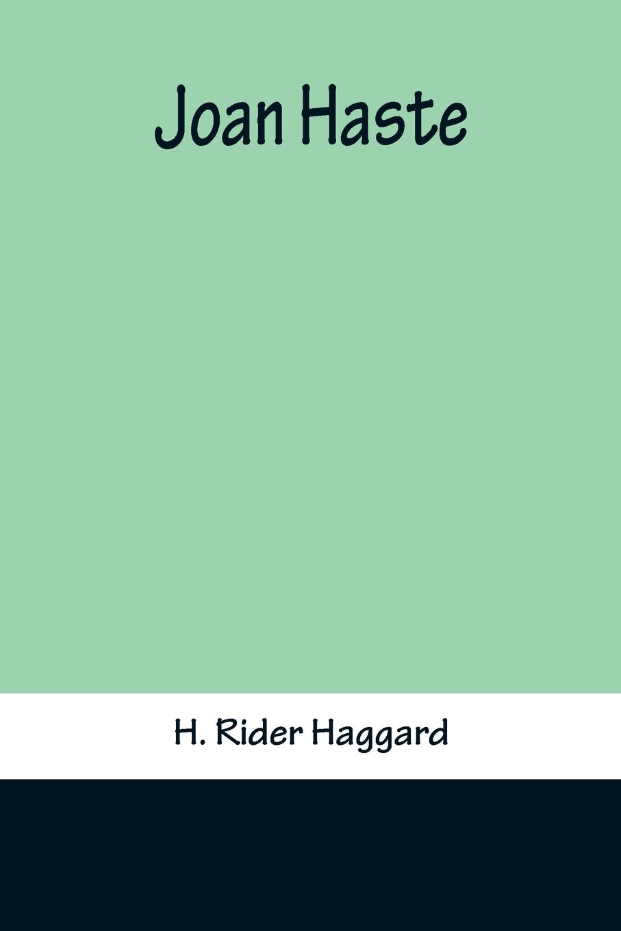 Vorderes Coverbild Joan Haste