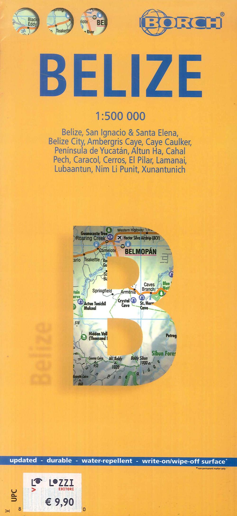 Vorderes Coverbild Belize 1:500 000