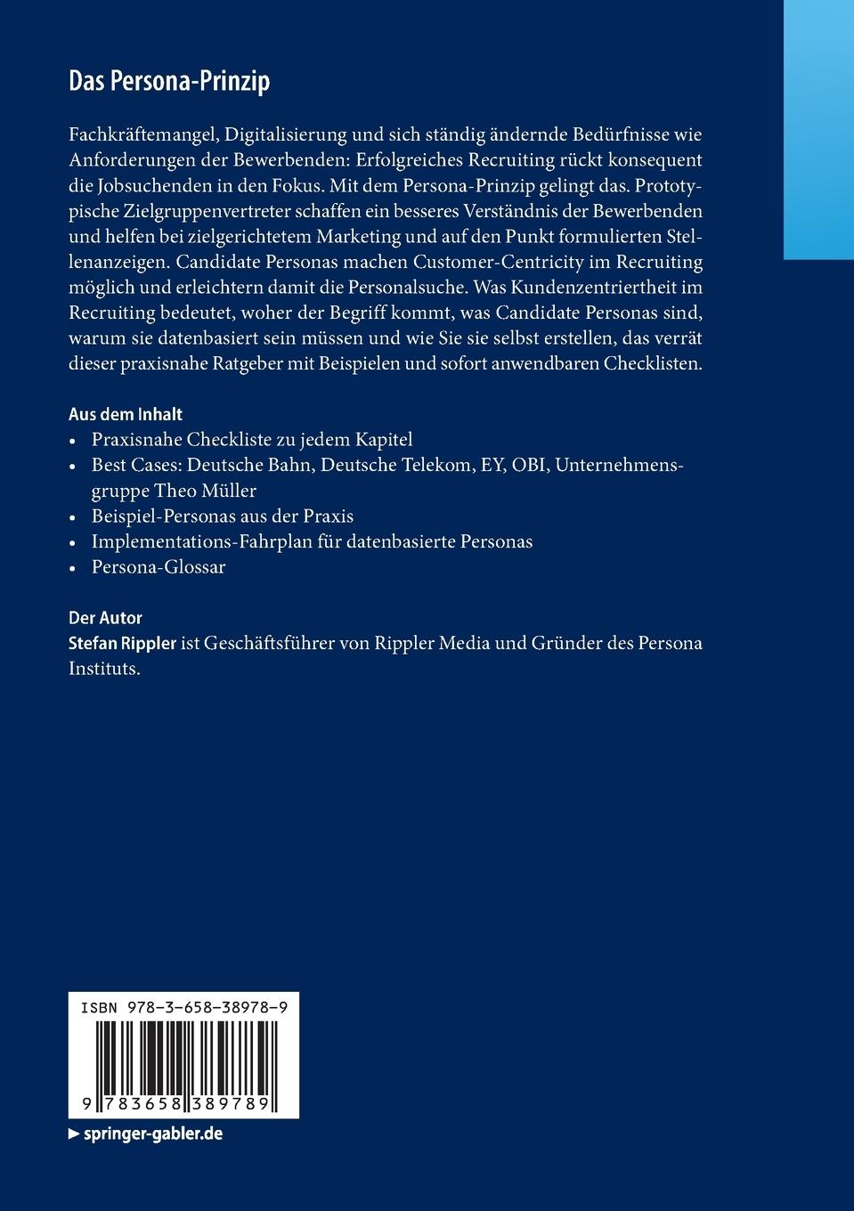 Rückseitencover Das Persona-Prinzip