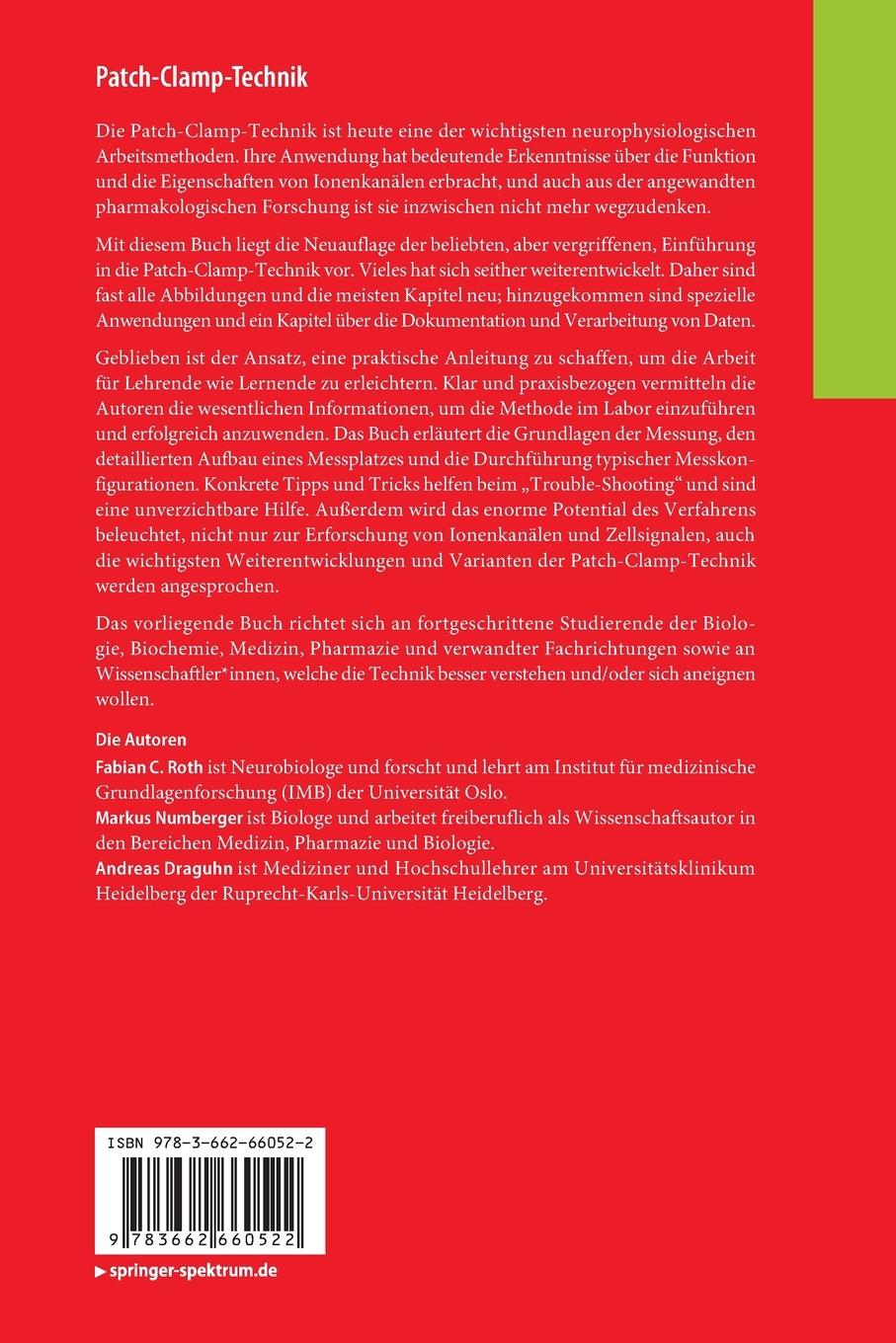 Rückseitencover Patch-Clamp-Technik