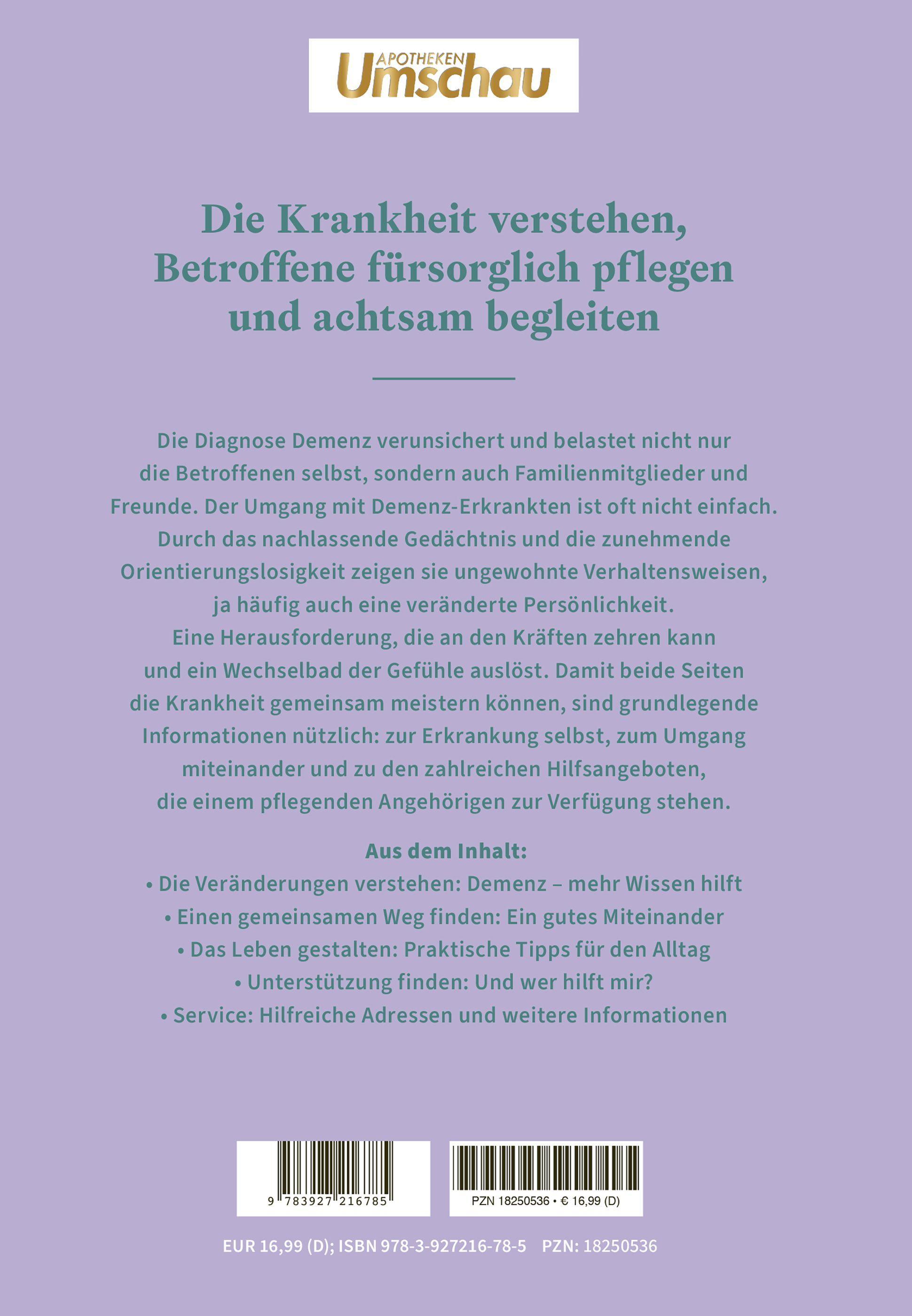 Beispielinhalt (Bild) Verstehen und Begleiten. Demenz