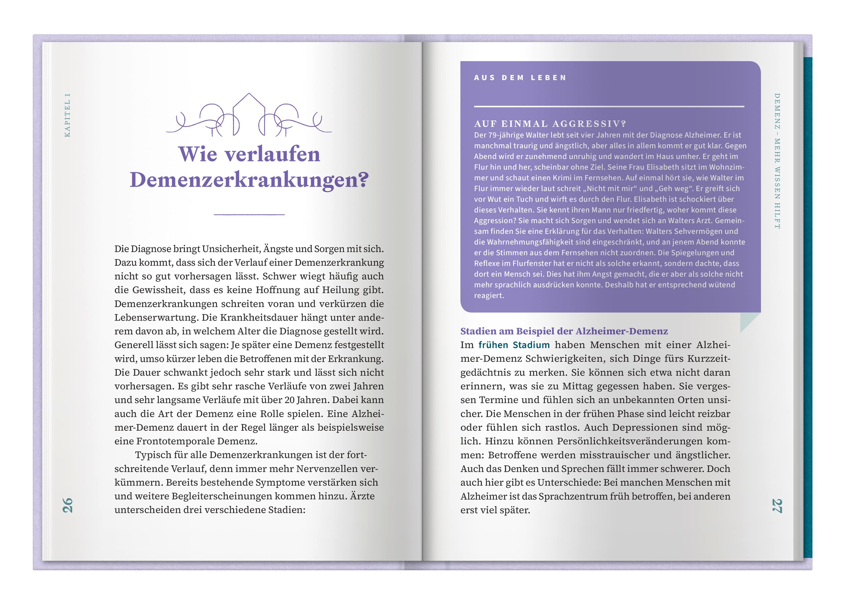 Beispielinhalt (Bild) Verstehen und Begleiten. Demenz