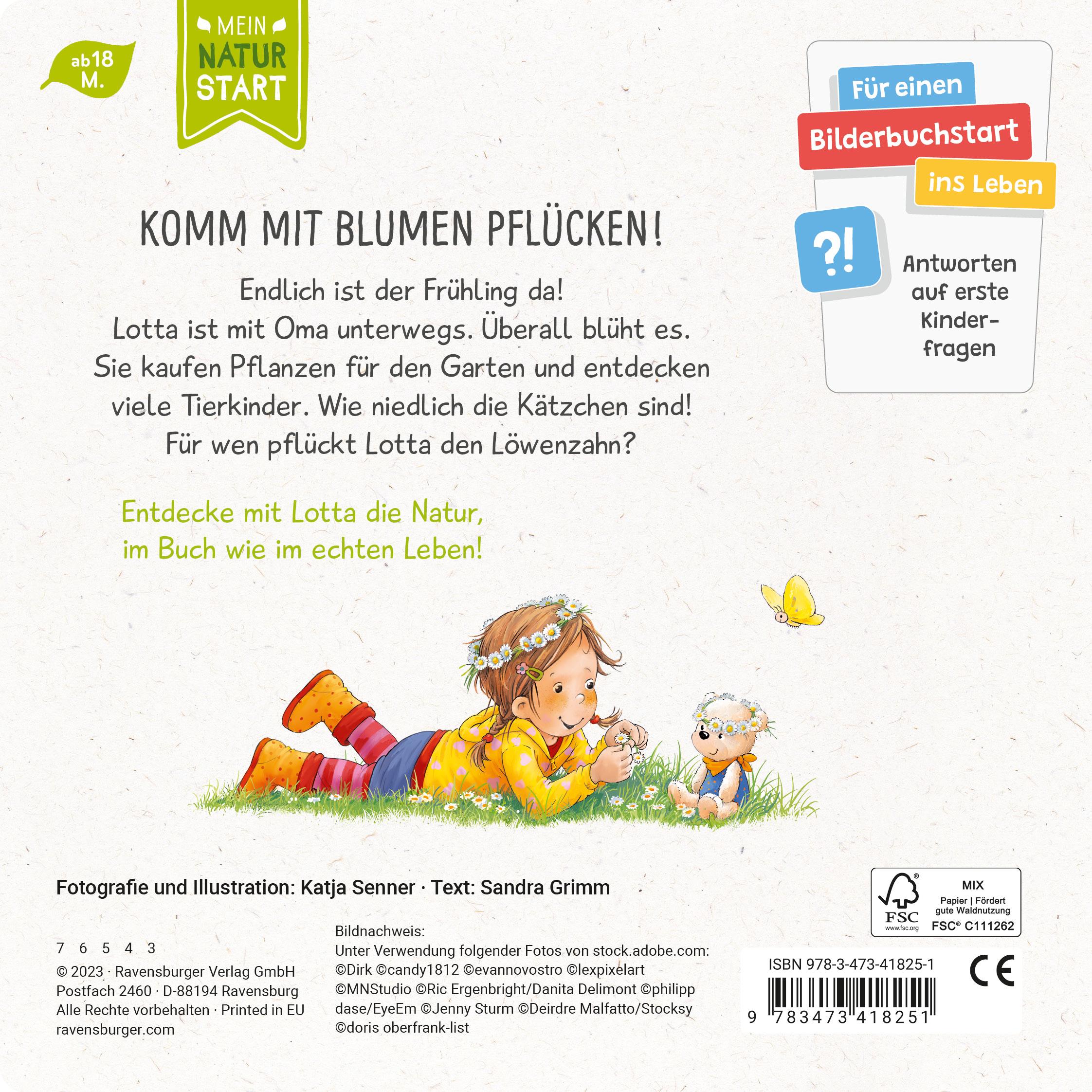 Rückseitencover Lotta entdeckt die Welt: Im Frühling