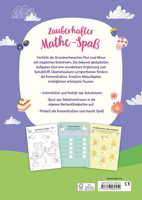 Beispielinhalt (Bild) Einhorn-Akademie - Erstes Rechnen