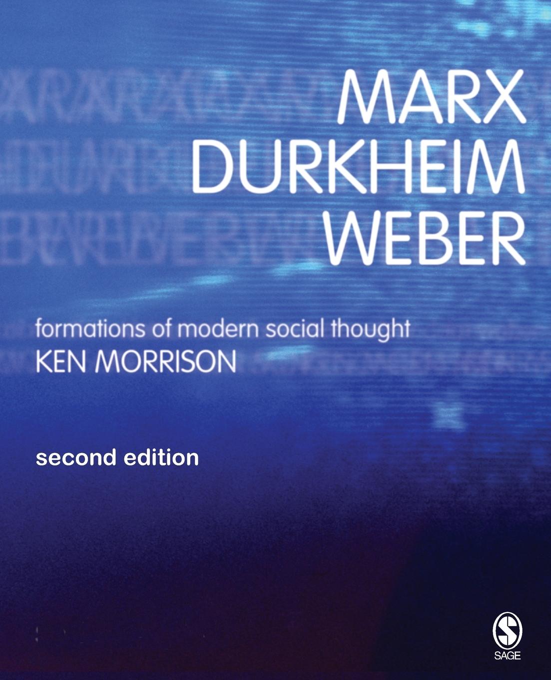 Vorderes Coverbild Marx, Durkheim, Weber