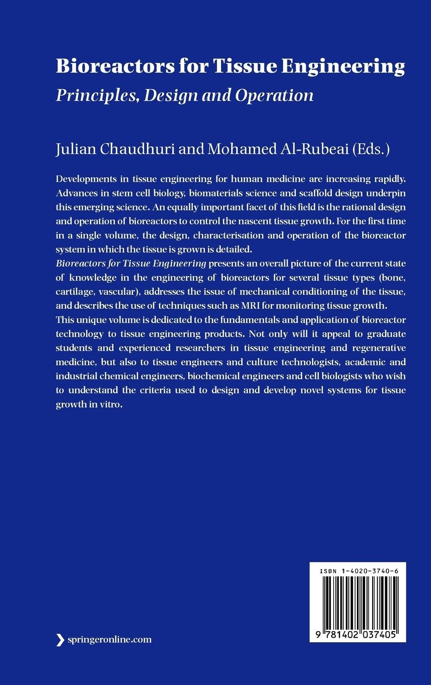 Rückseitencover Bioreactors for Tissue Engineering