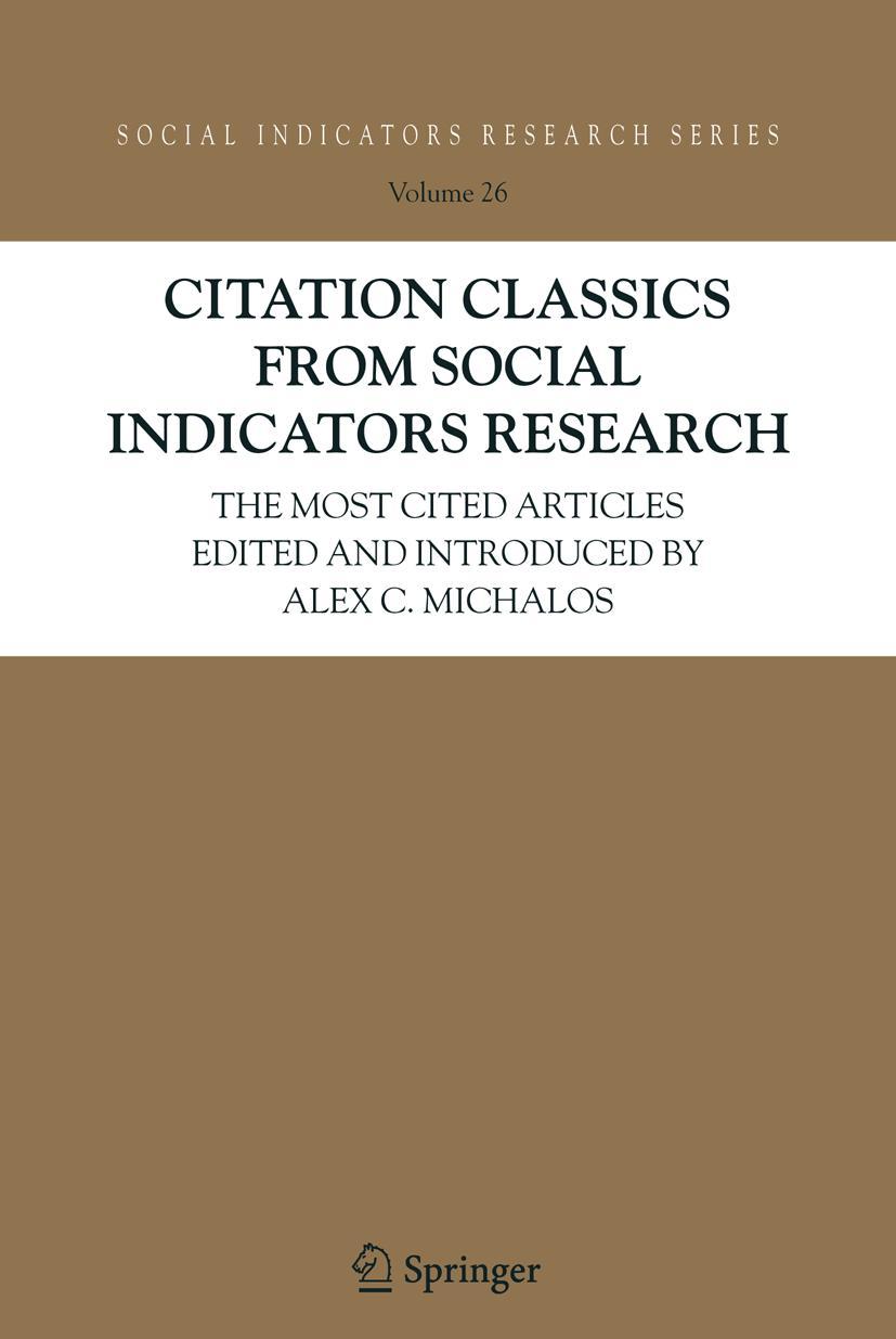 Vorderes Coverbild Citation Classics from Social Indicators Research