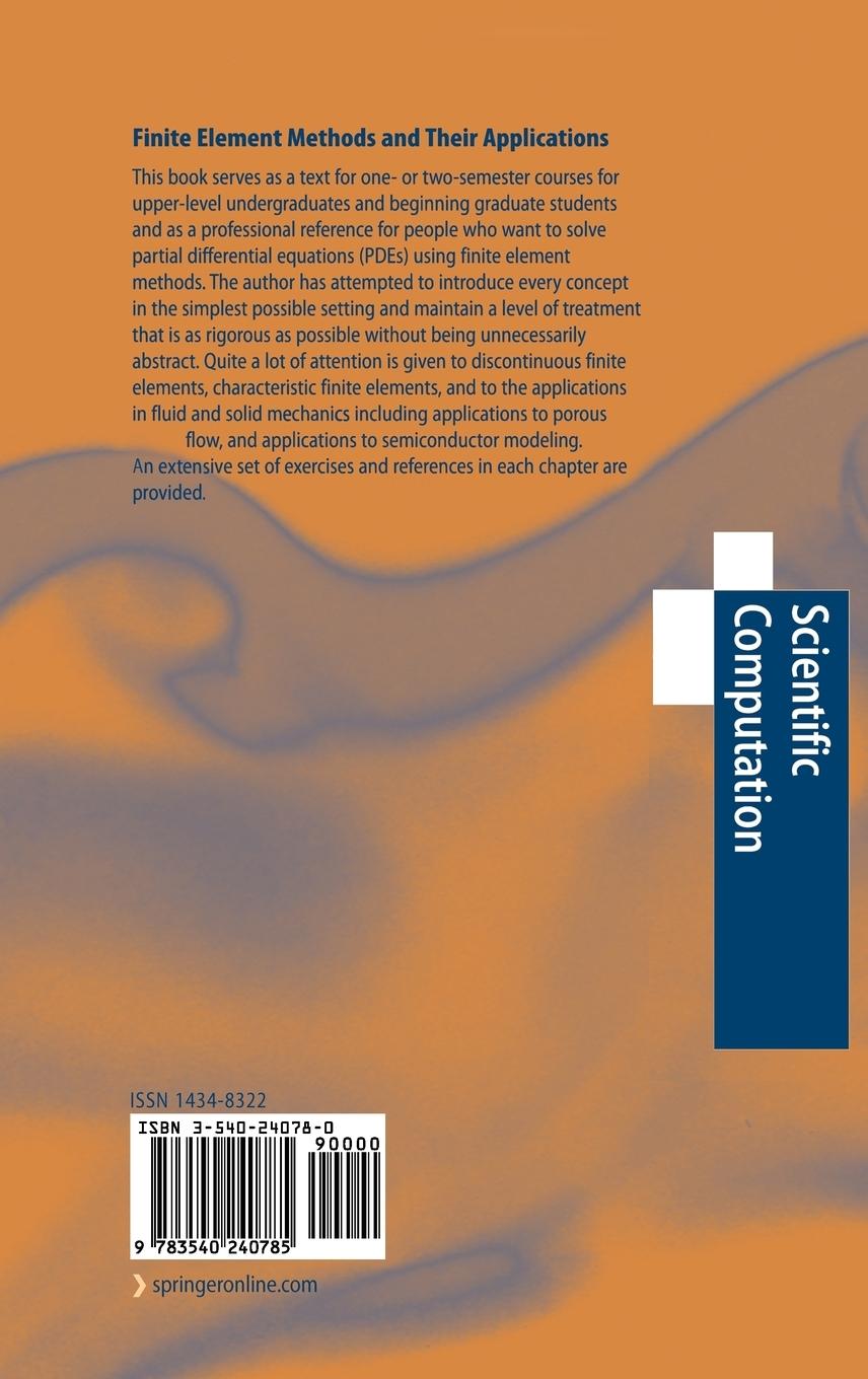 Rückseitencover Finite Element Methods and Their Applications