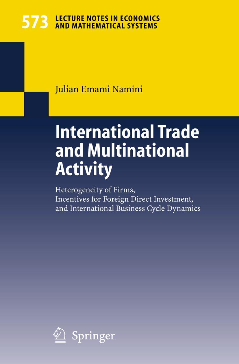 Vorderes Coverbild International Trade and Multinational Activity