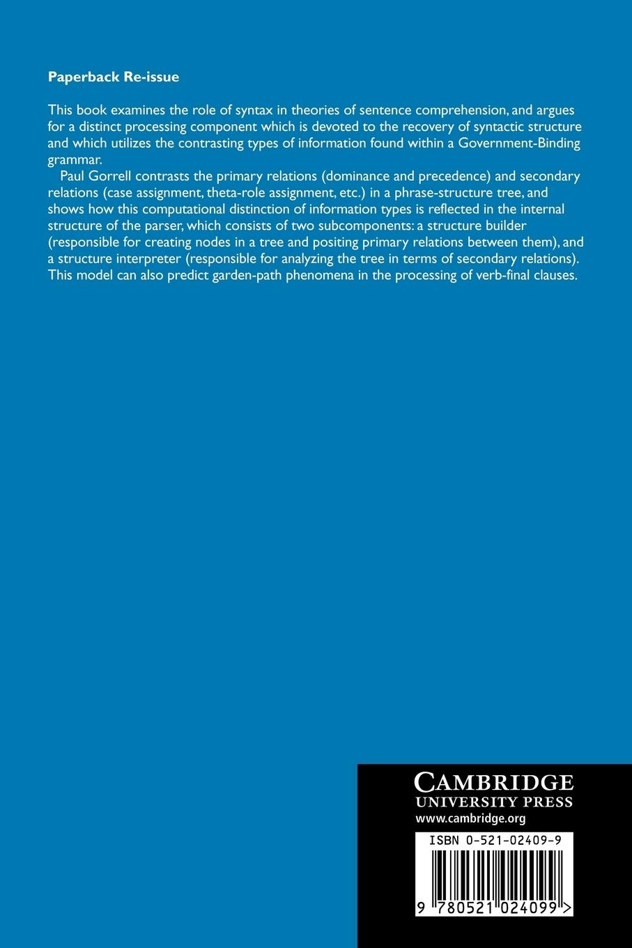 Rückseitencover Syntax and Parsing