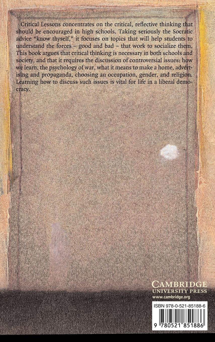 Rückseitencover Critical Lessons