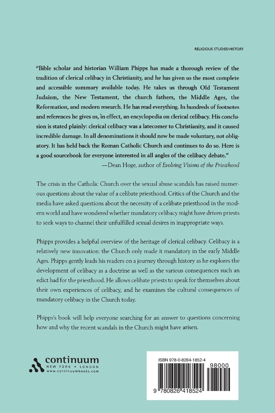 Rückseitencover Clerical Celibacy