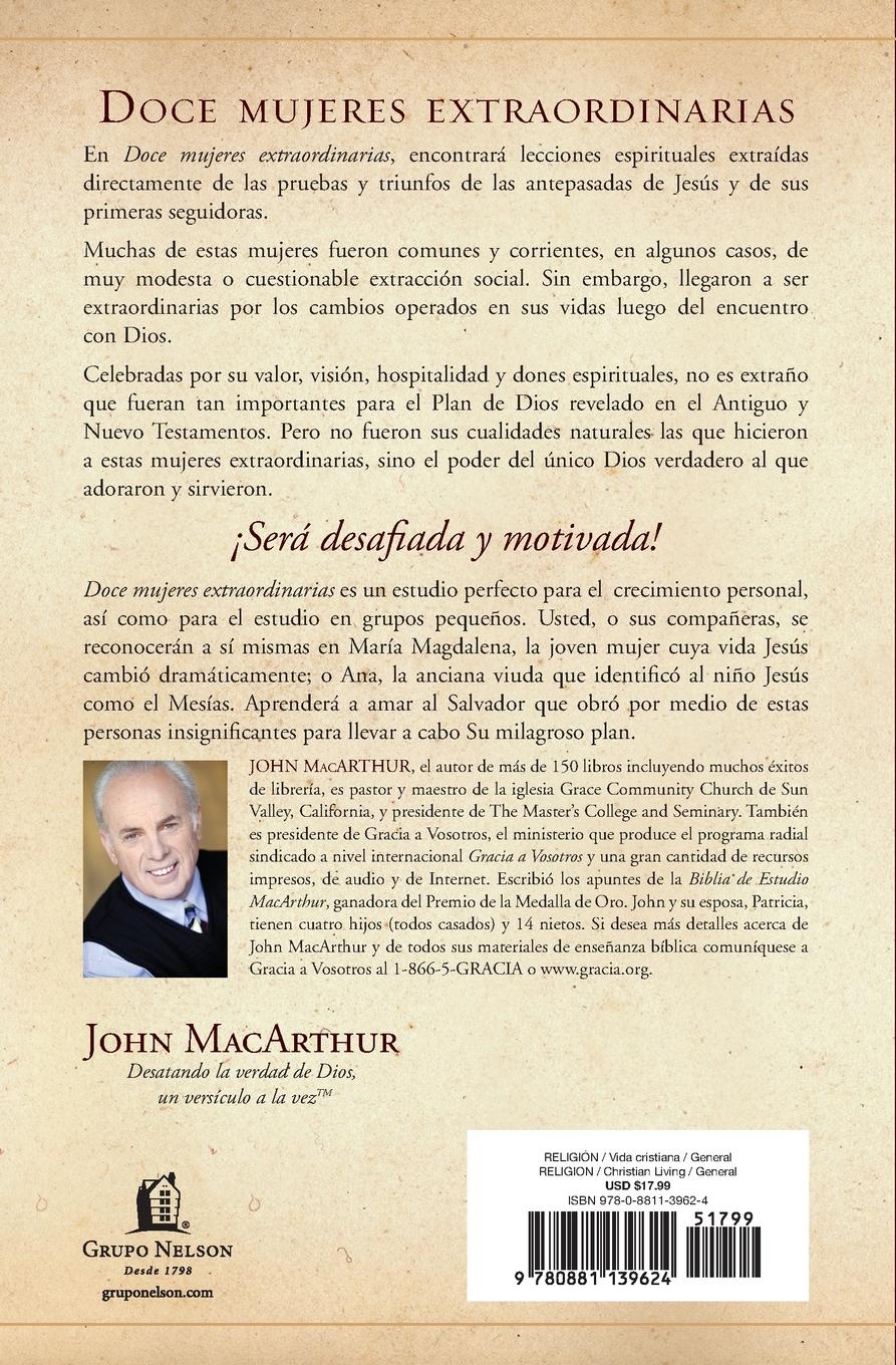 Rückseitencover Doce mujeres extraordinarias