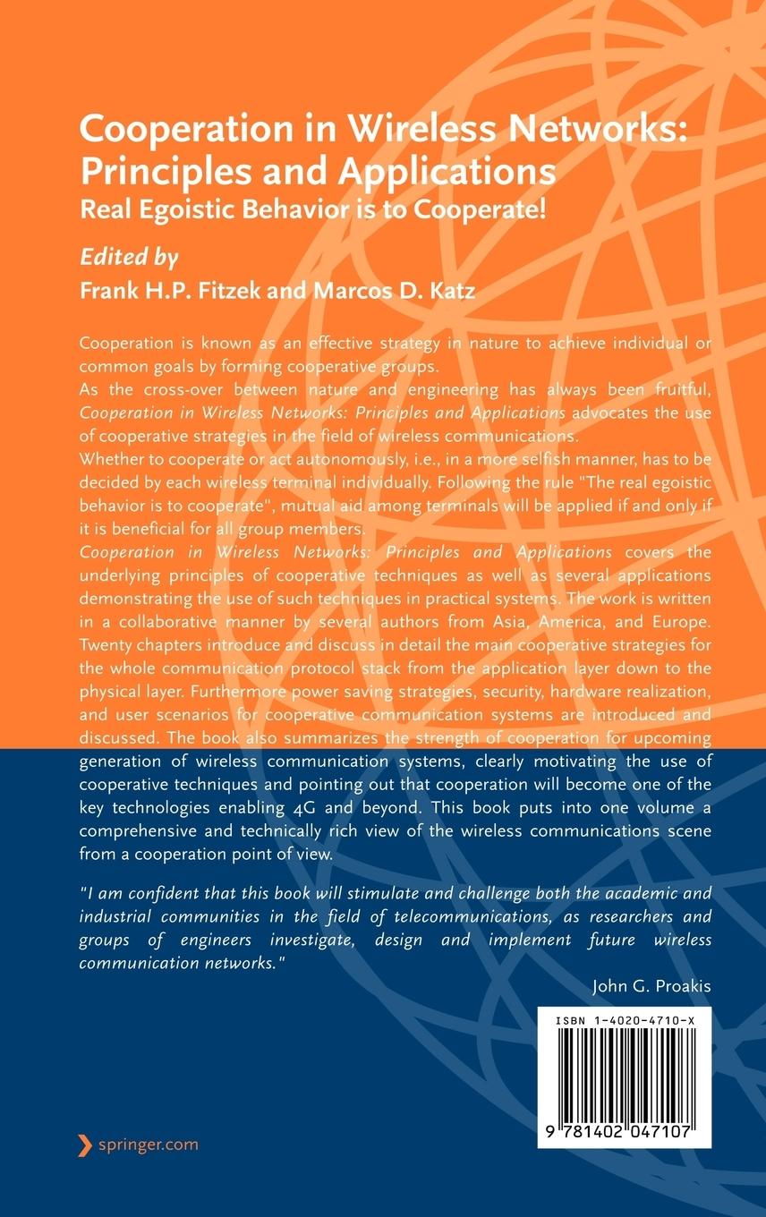 Rückseitencover Cooperation in Wireless Networks: Principles and Applications