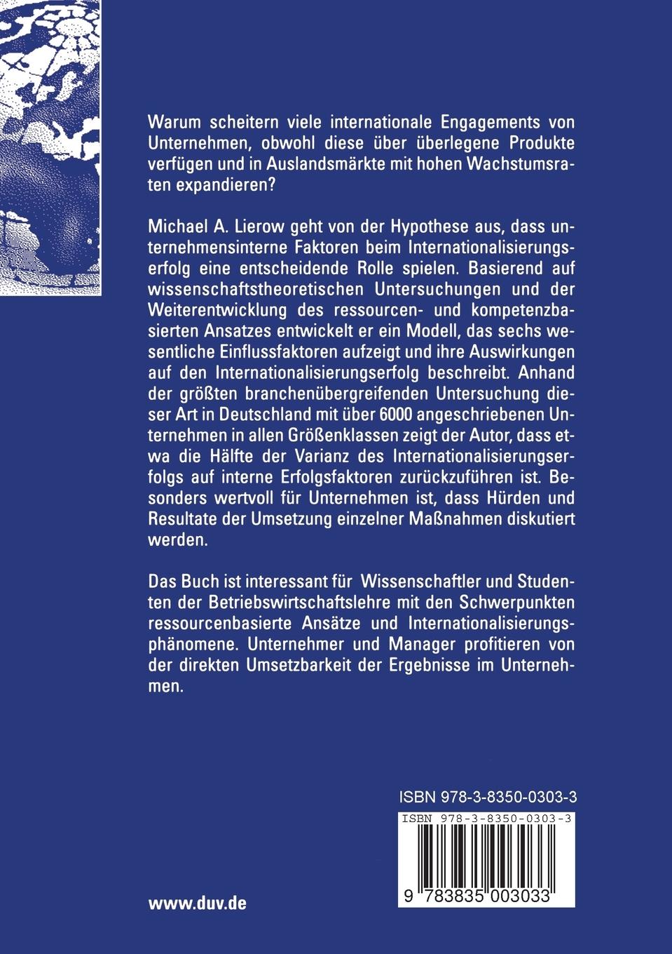 Rückseitencover Competence-Building und Internationalisierungserfolg