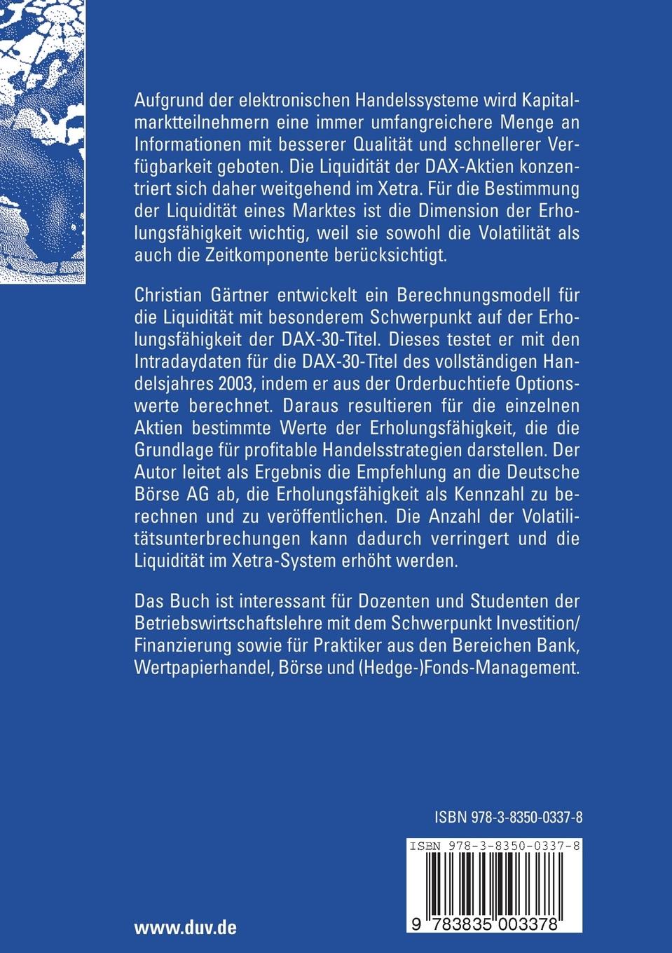 Rückseitencover Liquidität am deutschen Kapitalmarkt