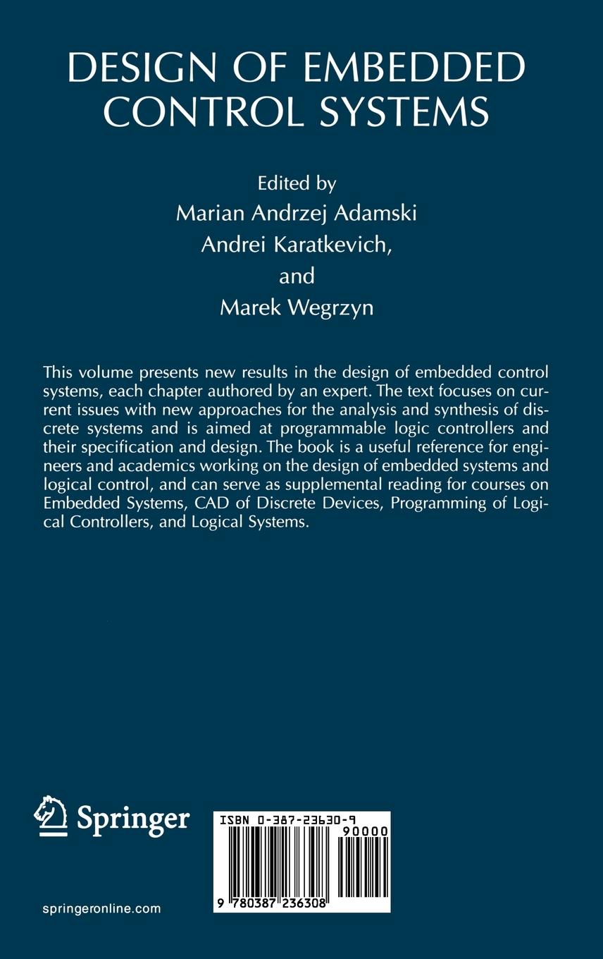 Rückseitencover Design of Embedded Control Systems