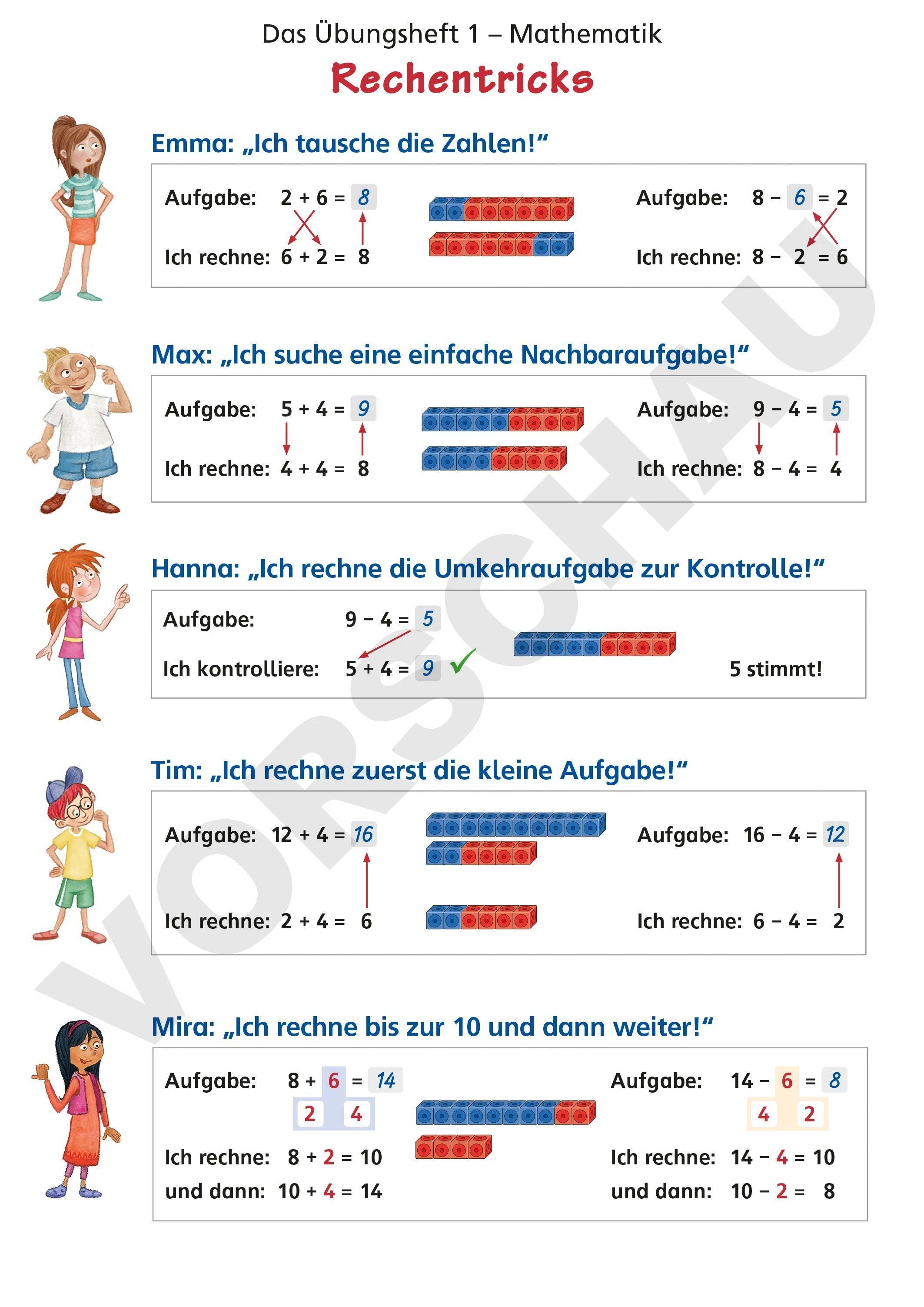 Vorderes Coverbild Das Übungsheft Mathematik 1 - Poster