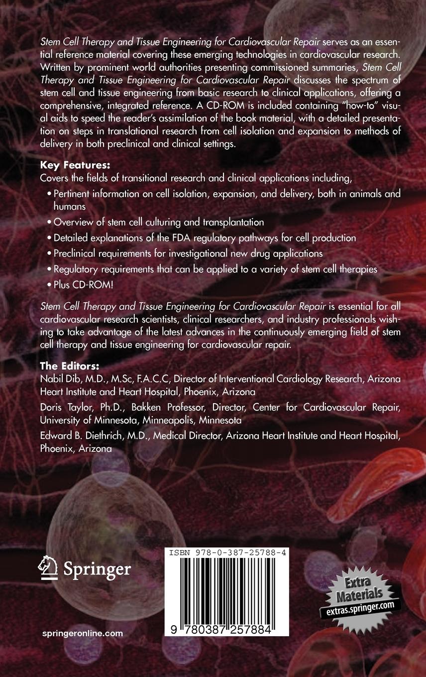 Rückseitencover Stem Cell Therapy and Tissue Engineering for Cardiovascular Repair