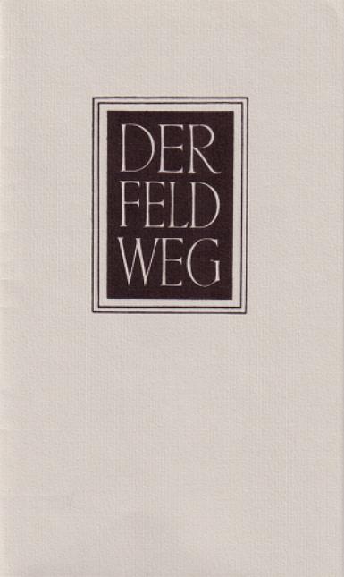 Vorderes Coverbild Der Feldweg