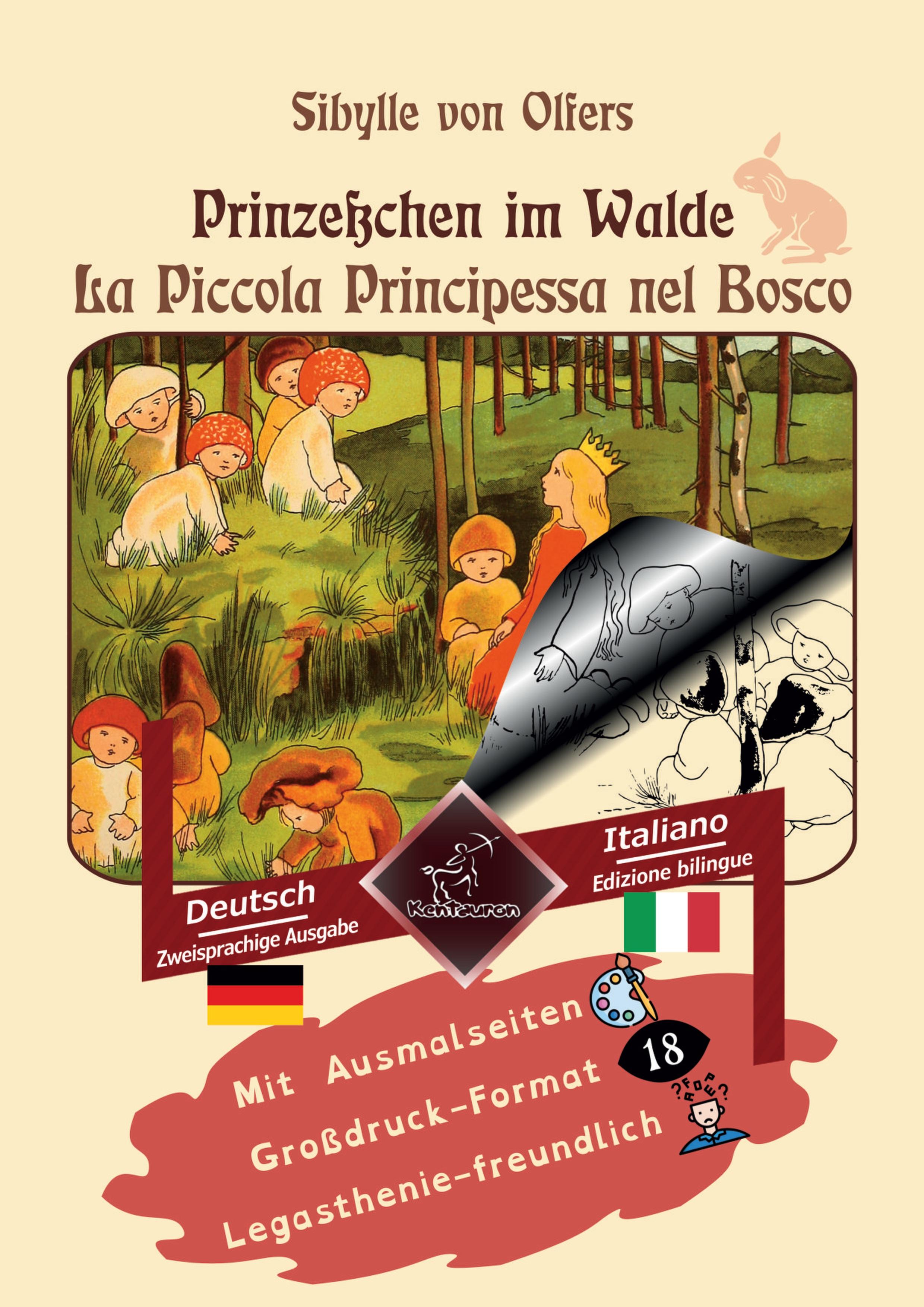 Vorderes Coverbild Prinzeßchen im Walde - La Piccola Principessa nel Bosco