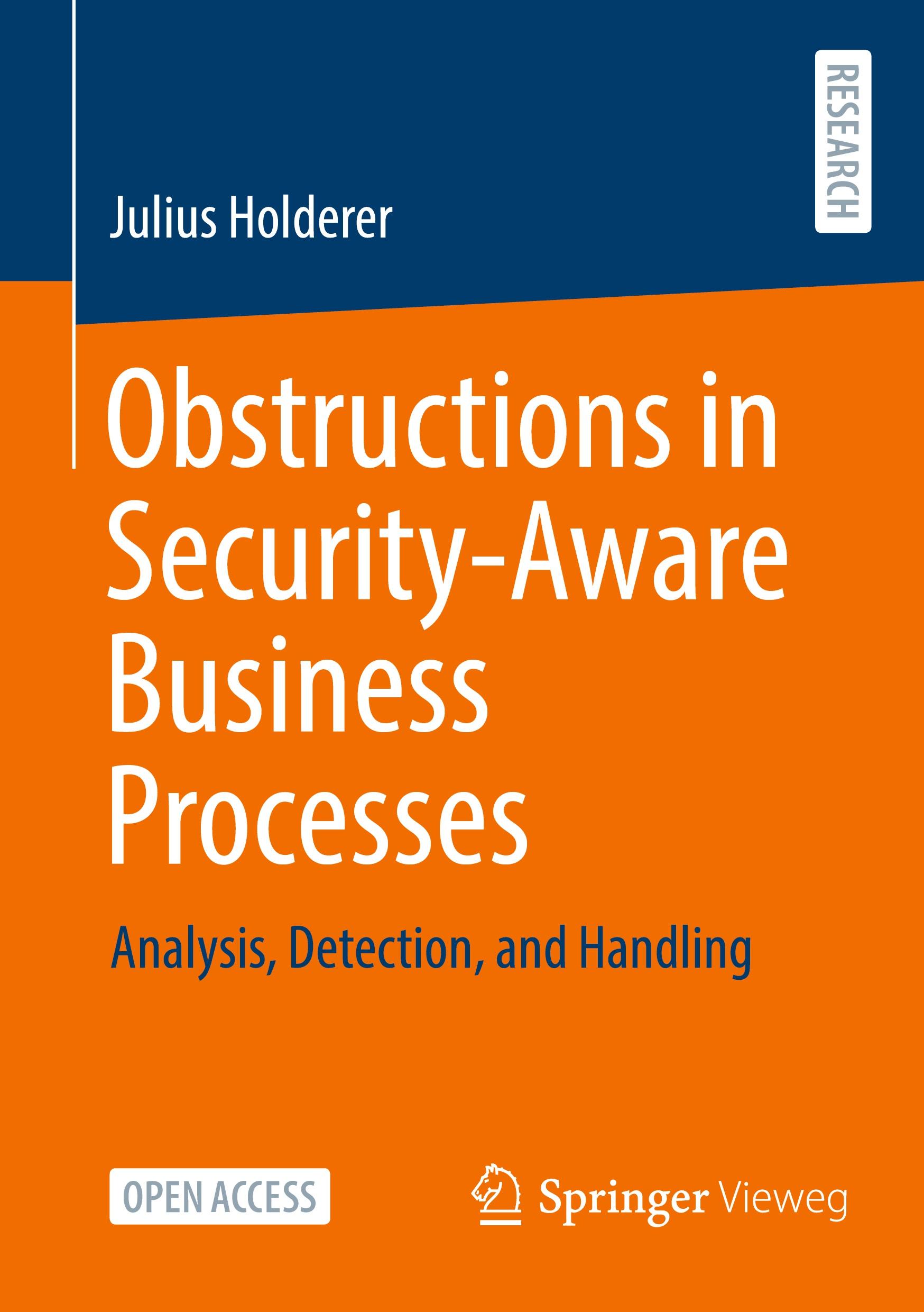 Vorderes Coverbild Obstructions in Security-Aware Business Processes