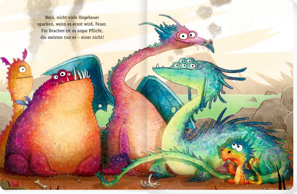 Beispielinhalt (Bild) Furzipups, der Knatterdrache (Pappbilderbuch Miniausgabe)