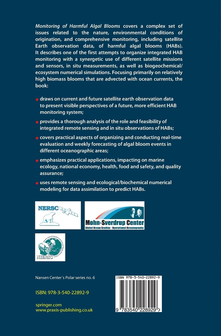 Rückseitencover Monitoring of Harmful Algal Blooms