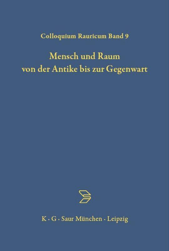 Vorderes Coverbild Mensch und Raum von der Antike bis zur Gegenwart