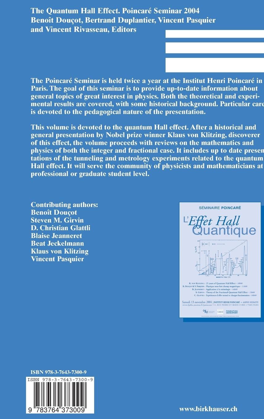 Rückseitencover The Quantum Hall Effect