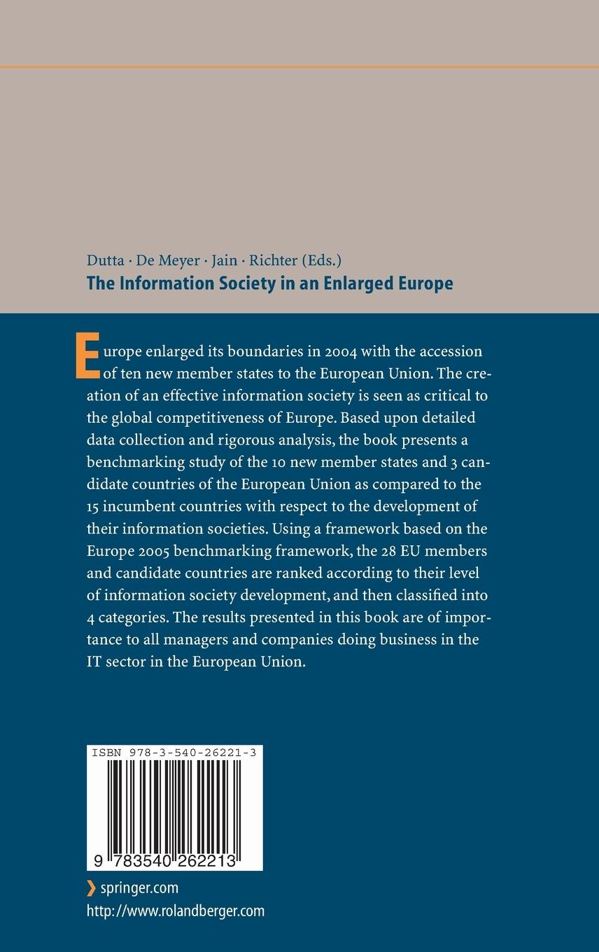 Rückseitencover The Information Society in an Enlarged Europe