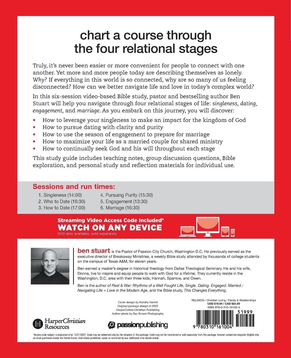 Rückseitencover Single, Dating, Engaged, Married Bible Study Guide Plus Streaming Video
