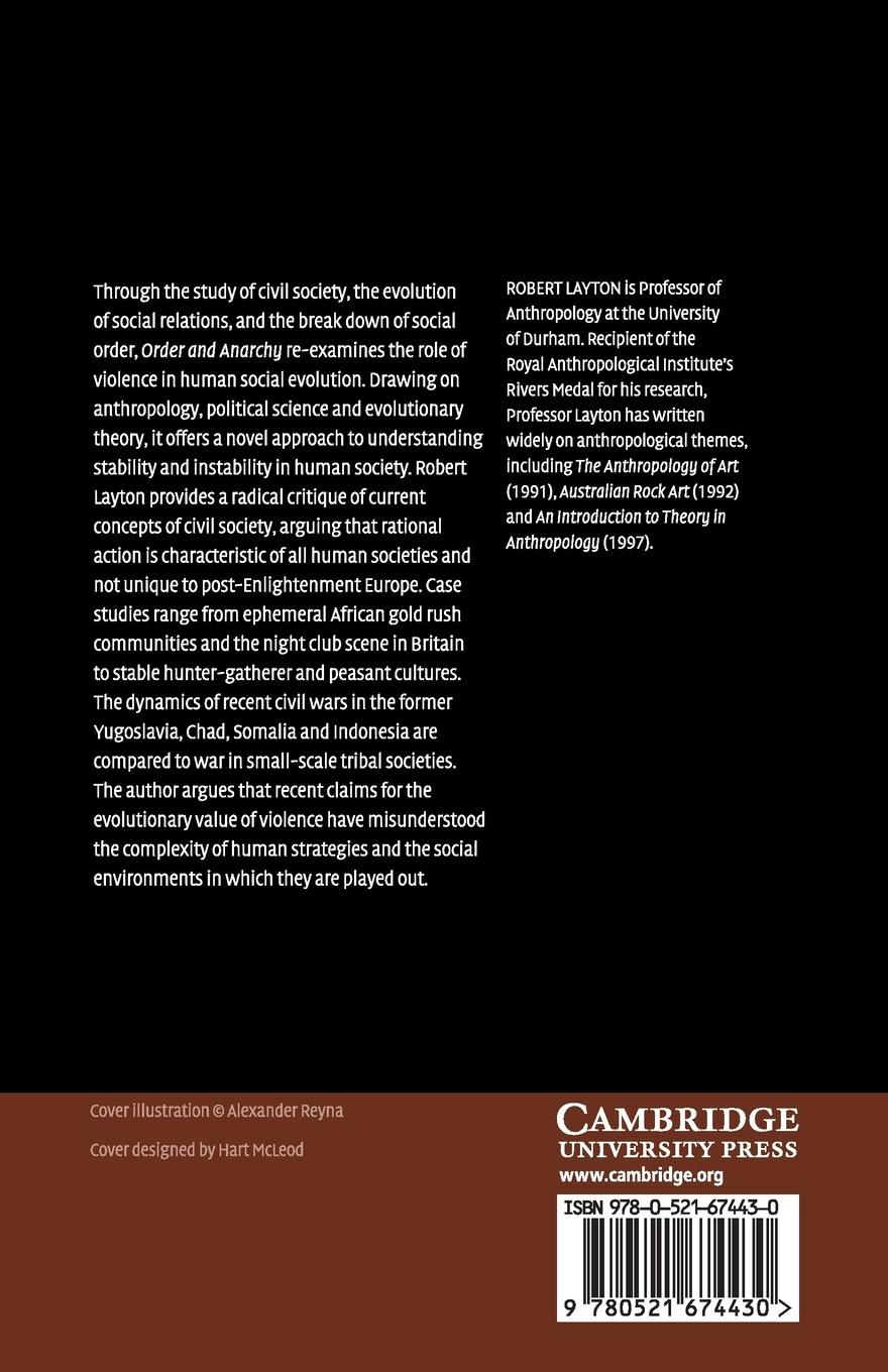 Rückseitencover Order and Anarchy