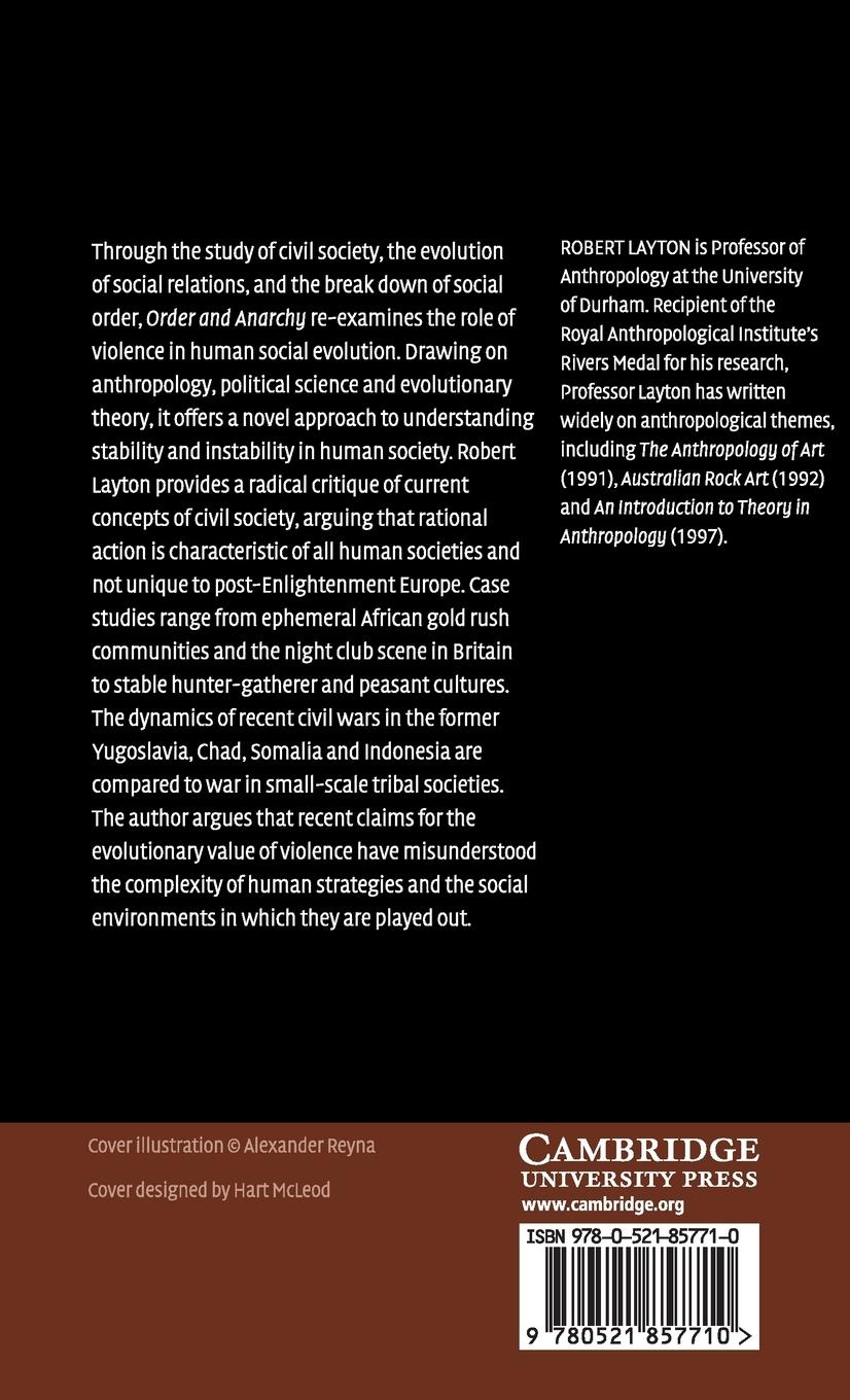 Rückseitencover Order and Anarchy