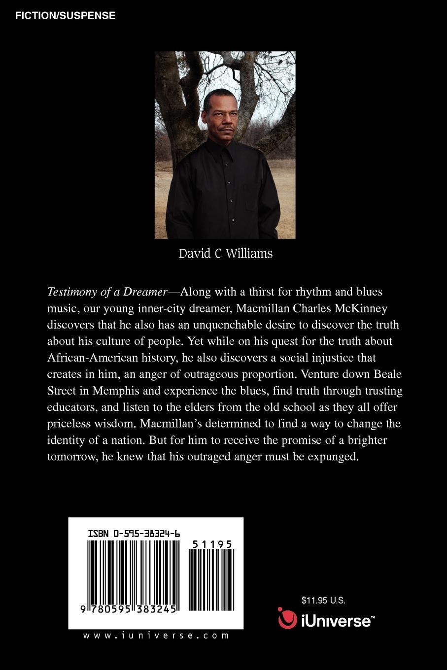 Rückseitencover Testimony Of A Dreamer