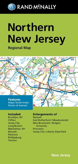 Vorderes Coverbild Rand McNally Folded Map: Northern New Jersey Regional Map