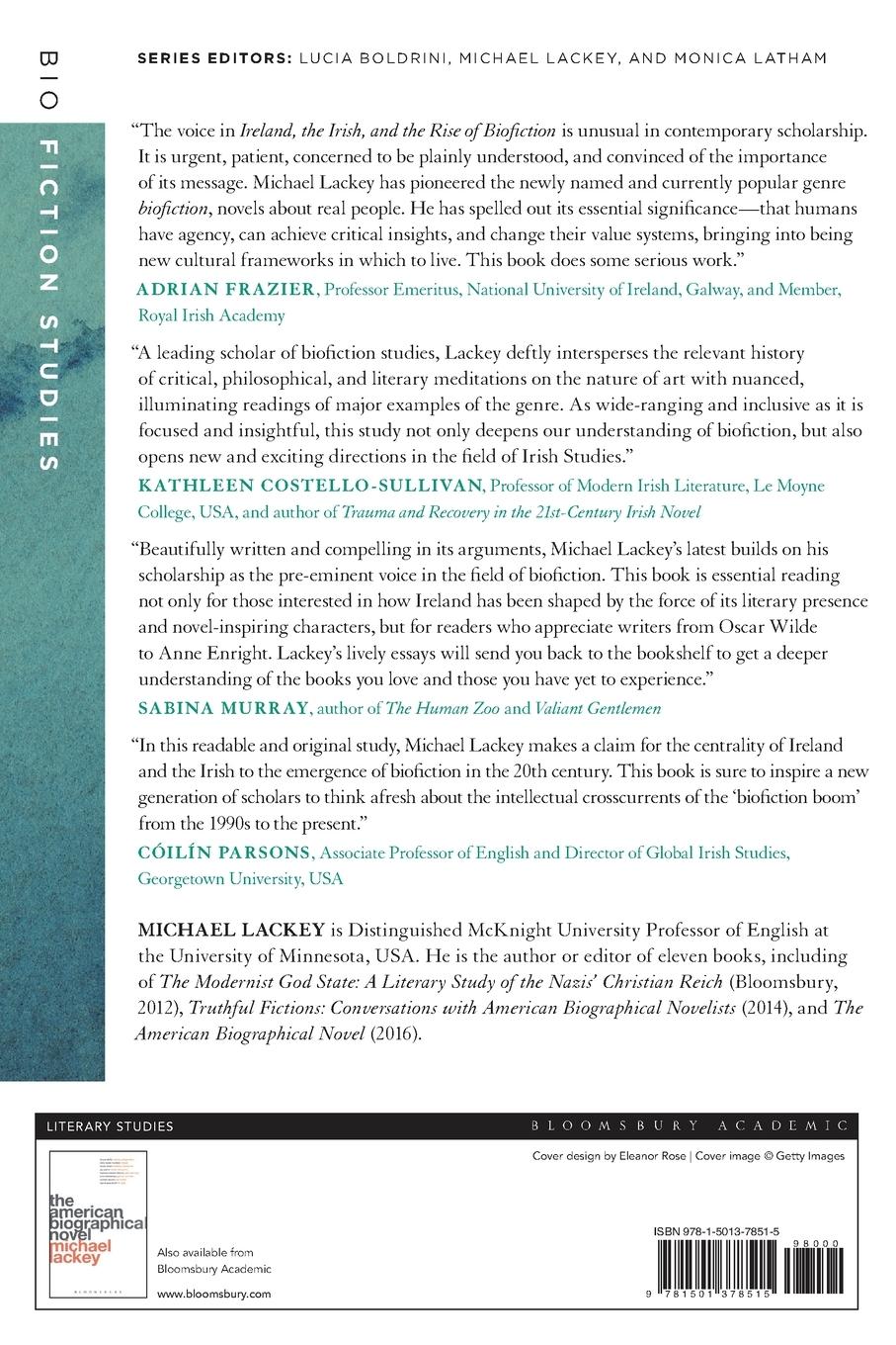 Rückseitencover Ireland, the Irish, and the Rise of Biofiction